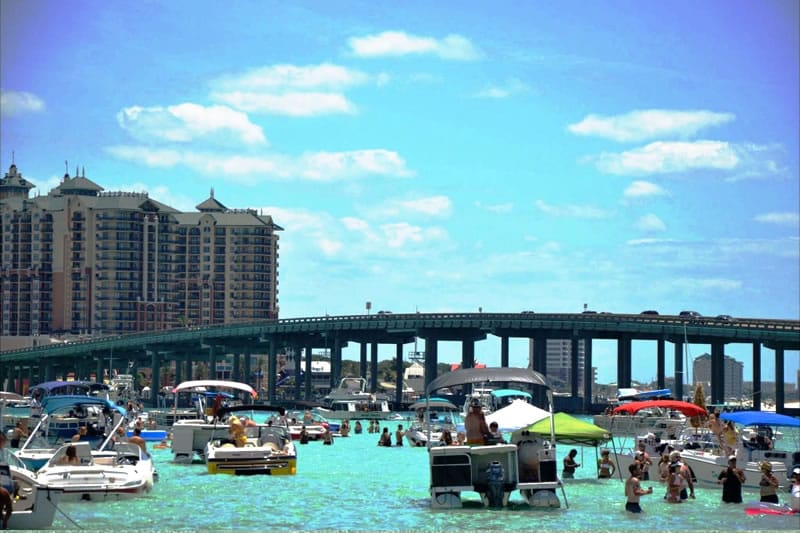 Explore Crab Island on our Private Pontoon Boats