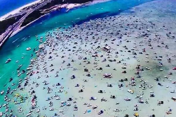 crab island excursions destin fl aerial