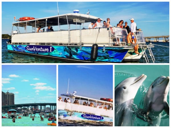 4th of July Destin Crab Island Cruises on SunVenture