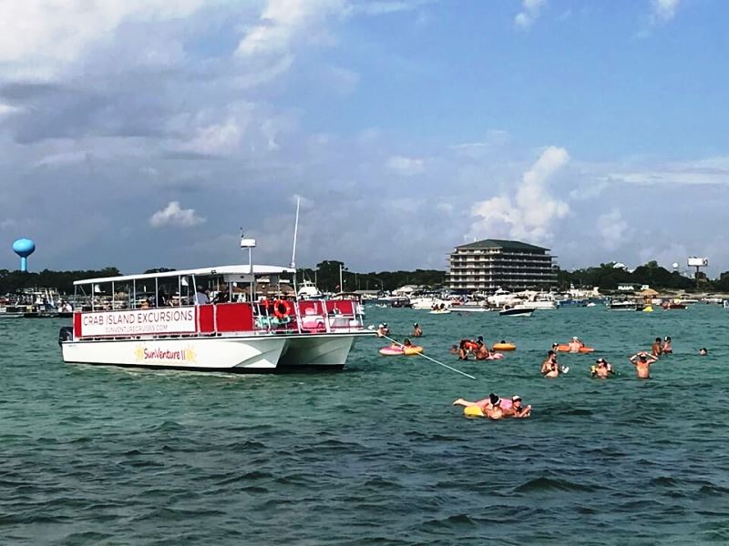 sunventure cruises crab island 2019